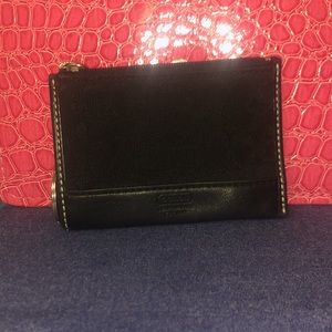 Coach- skinny Zip coin purse in signature canvas